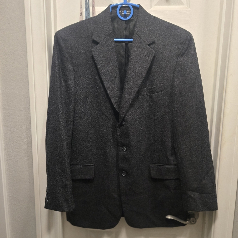 Andrew Fezza Lambswool Gray Men's Blazer Size 42R